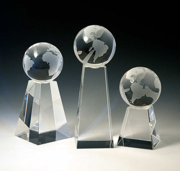 Crystal Award, Corporate Crystal Award, Custom globe award , perfect gift for executives